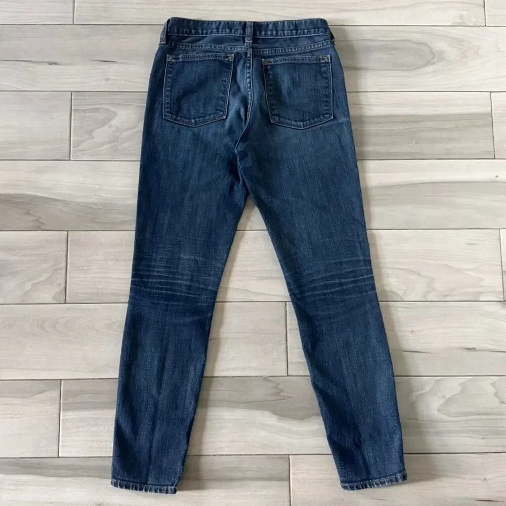 Vintage J Crew Mid Rise Toothpick Jeans 28x28.5